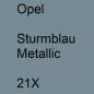 Preview: Opel, Sturmblau Metallic, 21X.